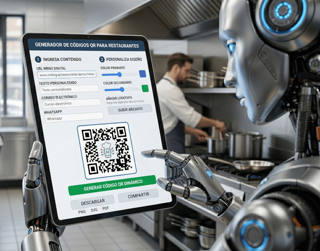 Generador de códigos QR para la hostelería